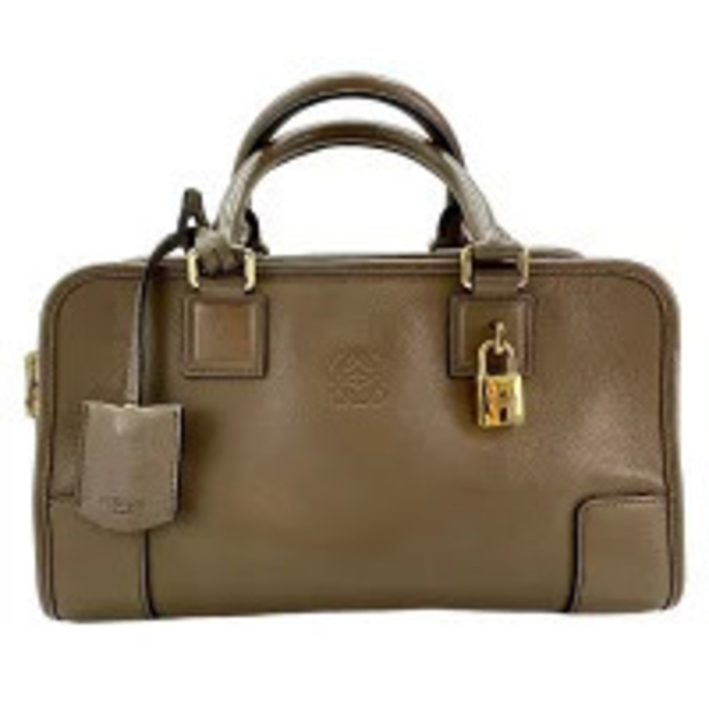 Loewe Leather Amazona Handbag Brown
